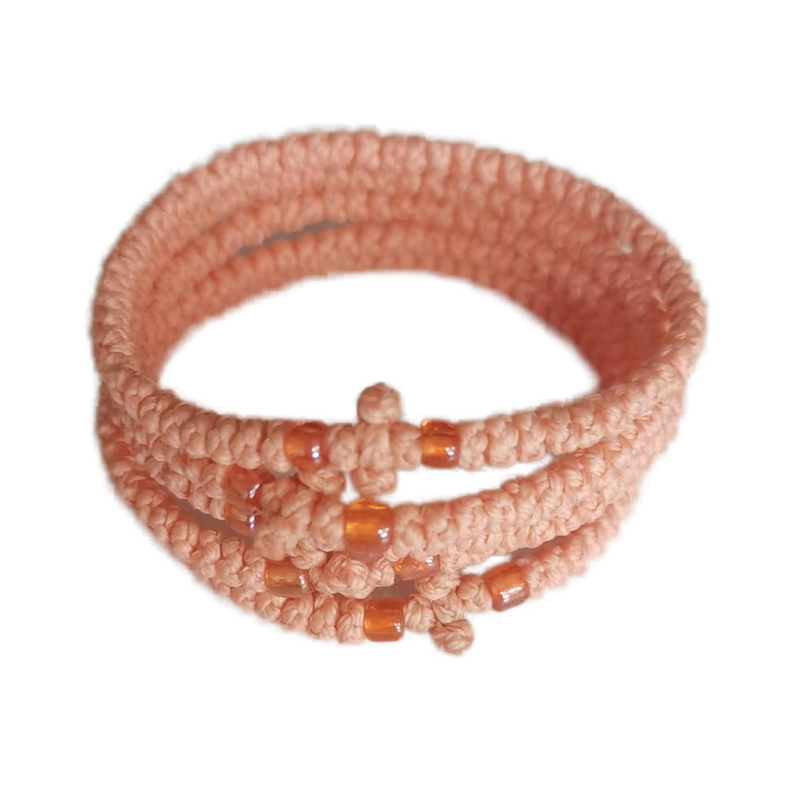 Komboskini bracelet prayer ropes Direct manufacturing from source factory Large stock supply ， Greek Prayer Rope Bracelet, pink Cross Prayer Rope Komboskini With pink Beads