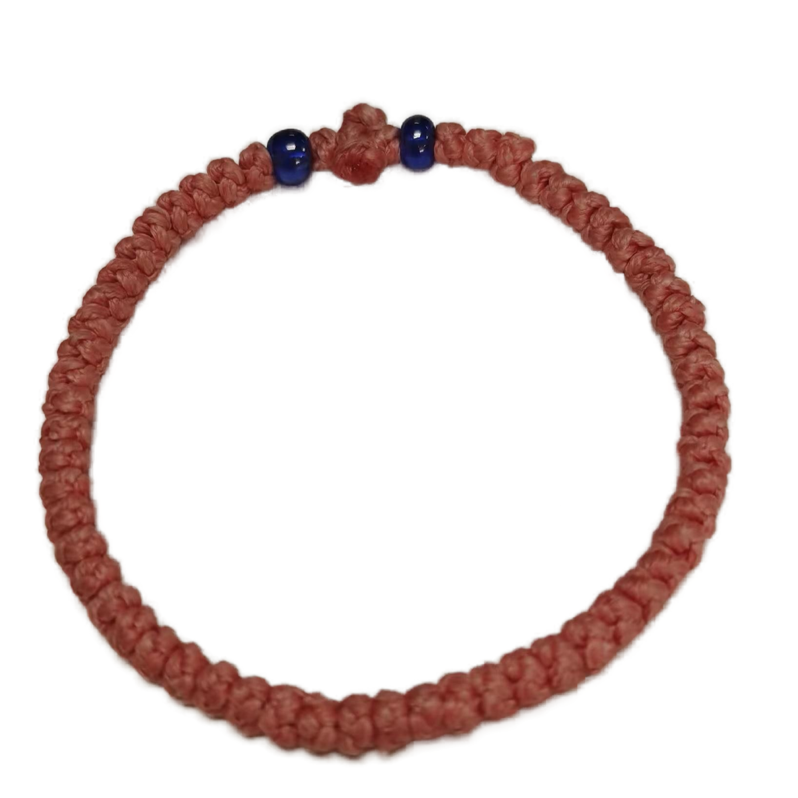 Komboskini bracelet prayer ropes Direct manufacturing from source factory Large stock supply ， Greek Prayer Rope Bracelet, brown Cross Prayer Rope Komboskini With dark blue Beads