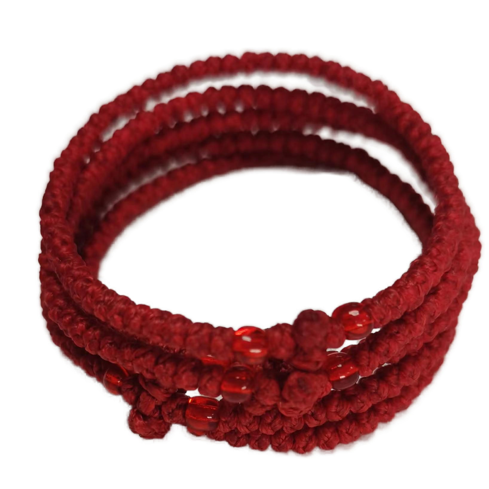 Komboskini bracelet prayer ropes Direct manufacturing from source factory Large stock supply ， Greek Prayer Rope Bracelet, red Cross Prayer Rope Komboskini With red Beads