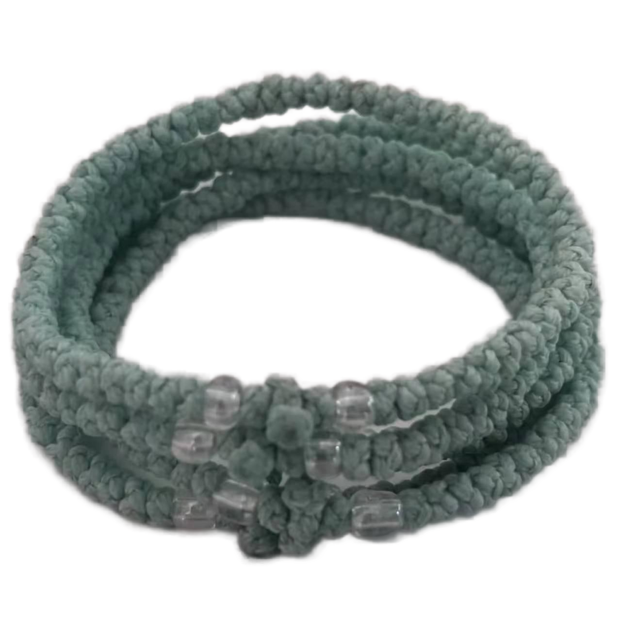 Komboskini bracelet prayer ropes Direct manufacturing from source factory Large stock supply ， Greek Prayer Rope Bracelet, dark green Cross Prayer Rope Komboskini With transparent  Beads