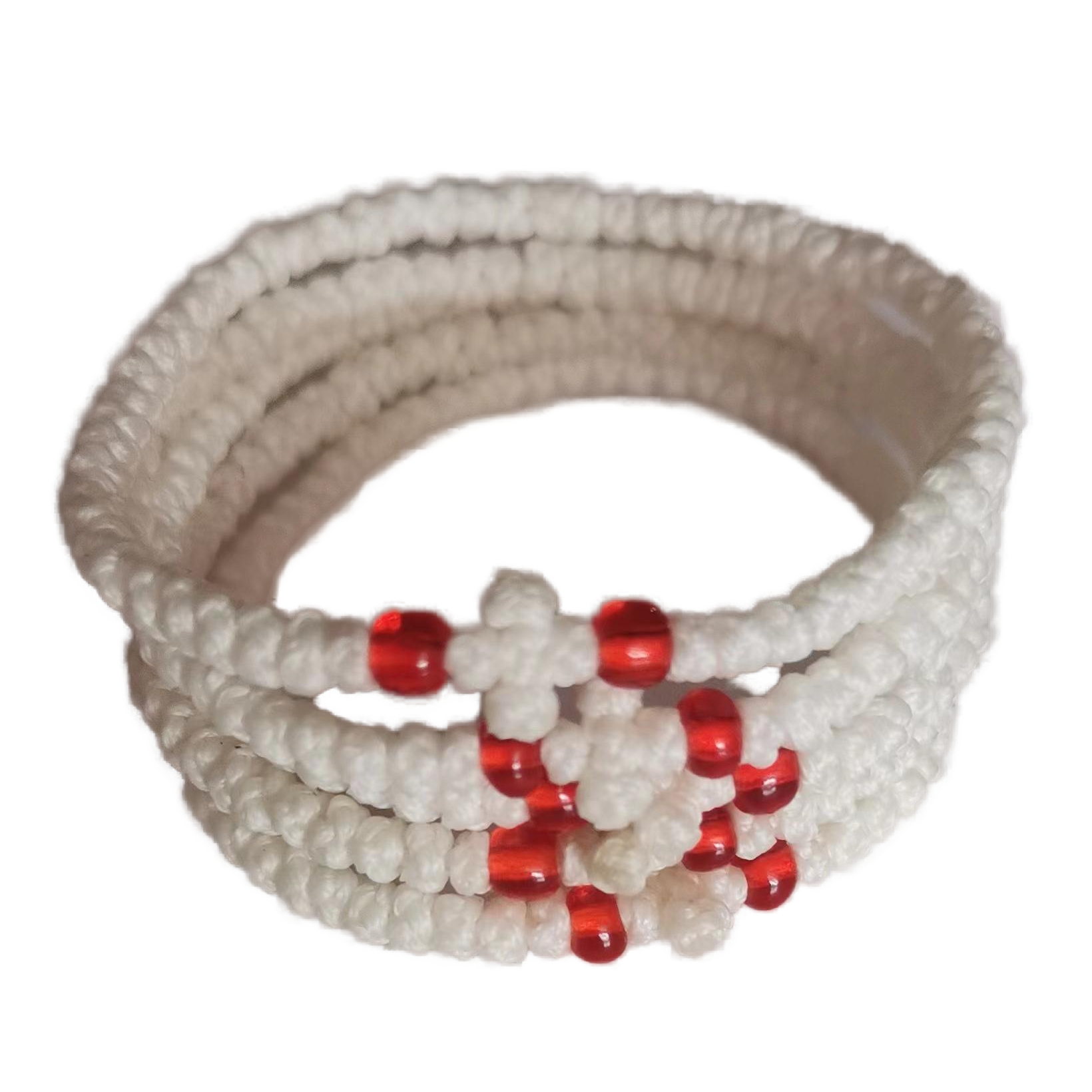 Komboskini bracelet prayer ropes Direct manufacturing from source factory Large stock supply ， Greek Prayer Rope Bracelet, gray Cross Prayer Rope Komboskini With red Beads