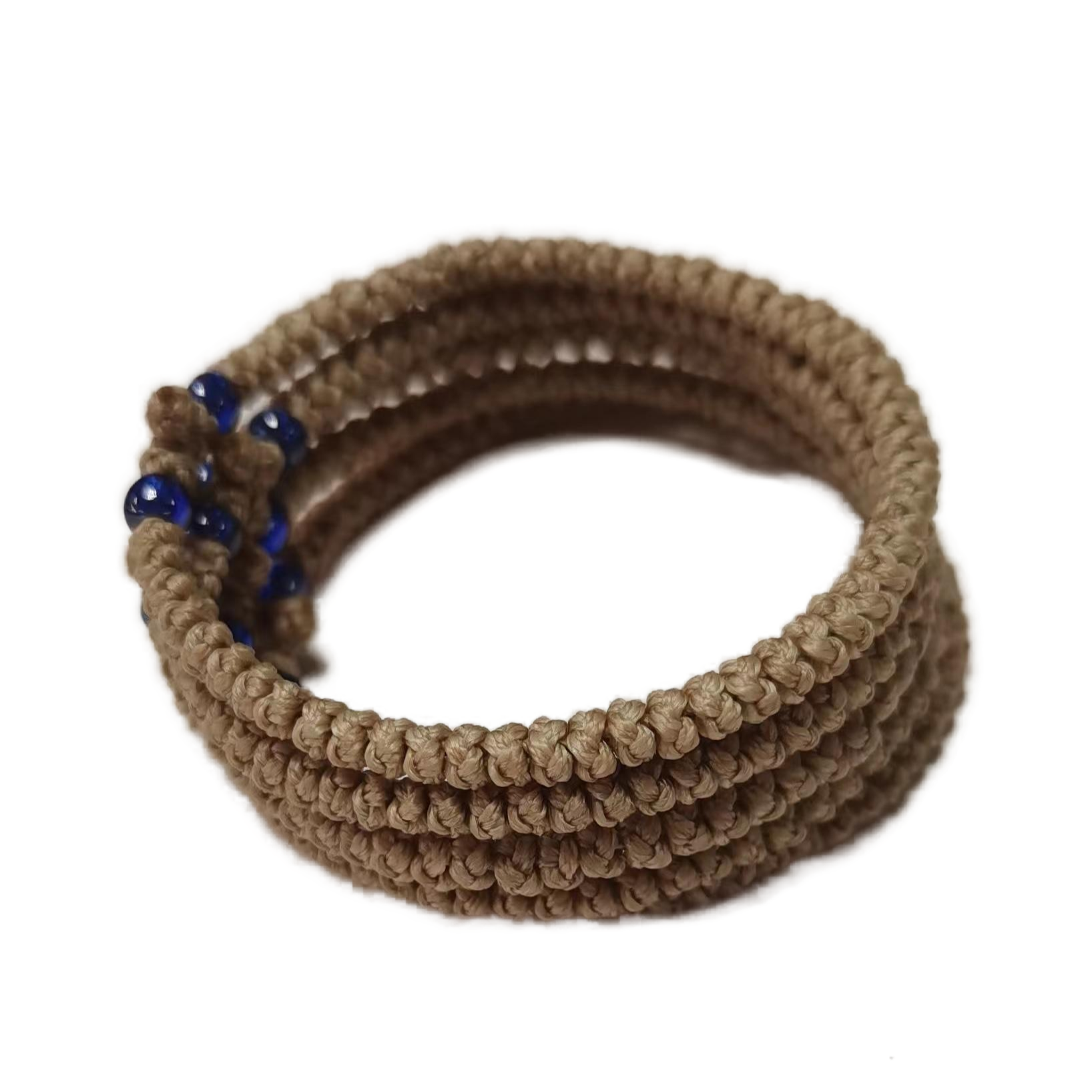 Komboskini bracelet prayer ropes Direct manufacturing from source factory Large stock supply ， Greek Prayer Rope Bracelet, brown Cross Prayer Rope Komboskini With dark greenBeads