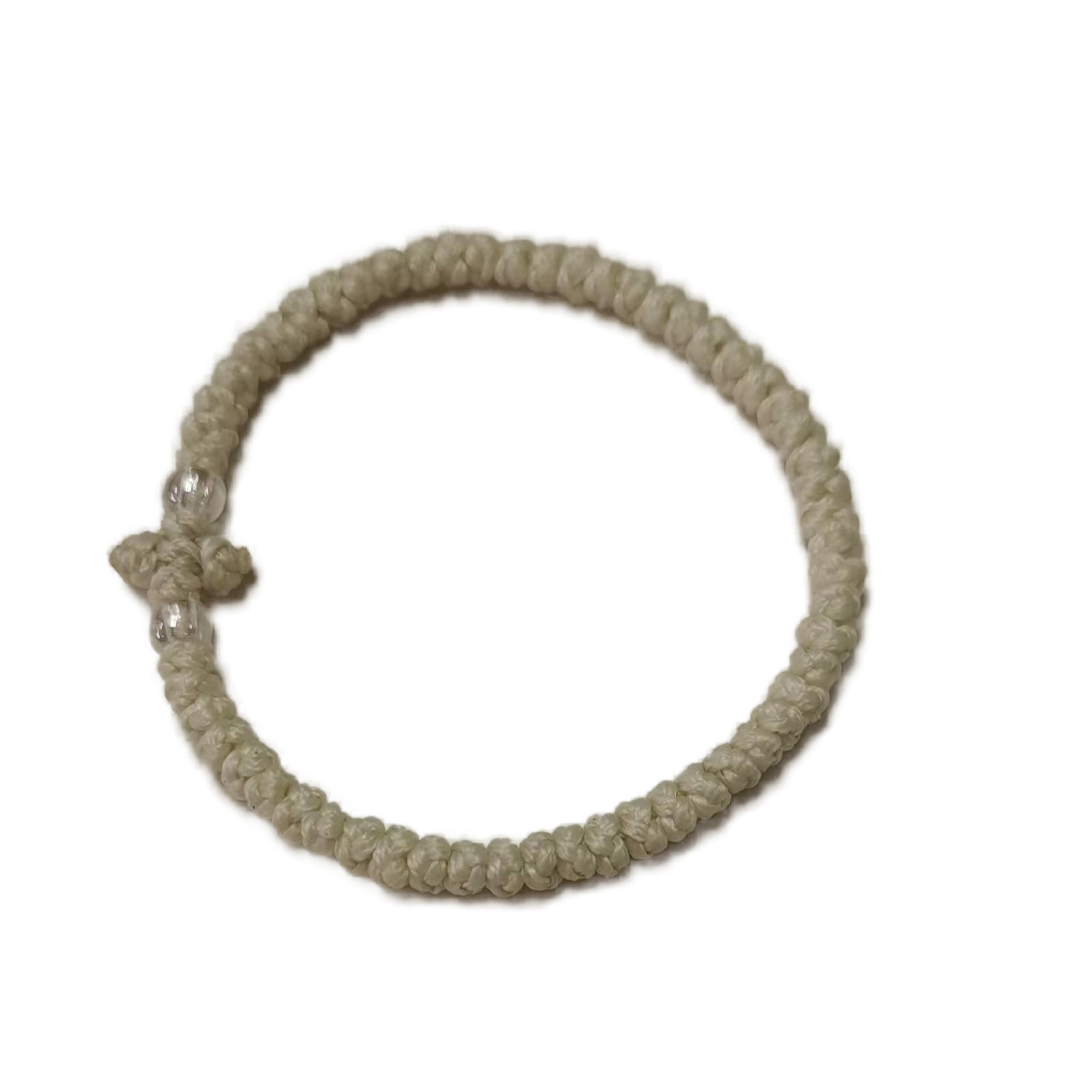 Komboskini bracelet prayer ropes Direct manufacturing from source factory Large stock supply ， Greek Prayer Rope Bracelet, gray Cross Prayer Rope Komboskini With transparent Beads