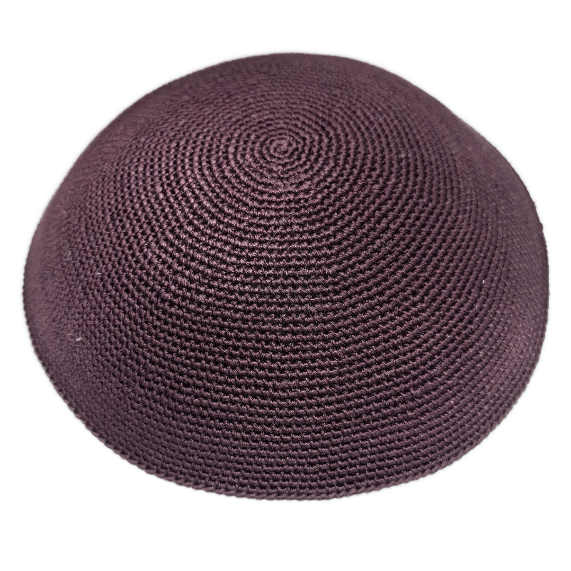 Factory custom fine violet knit Kippah, 100% cotton DMC hand-woven Kippah hat, DMC Kippah Yamaka Kippa Yarmulke skull hat