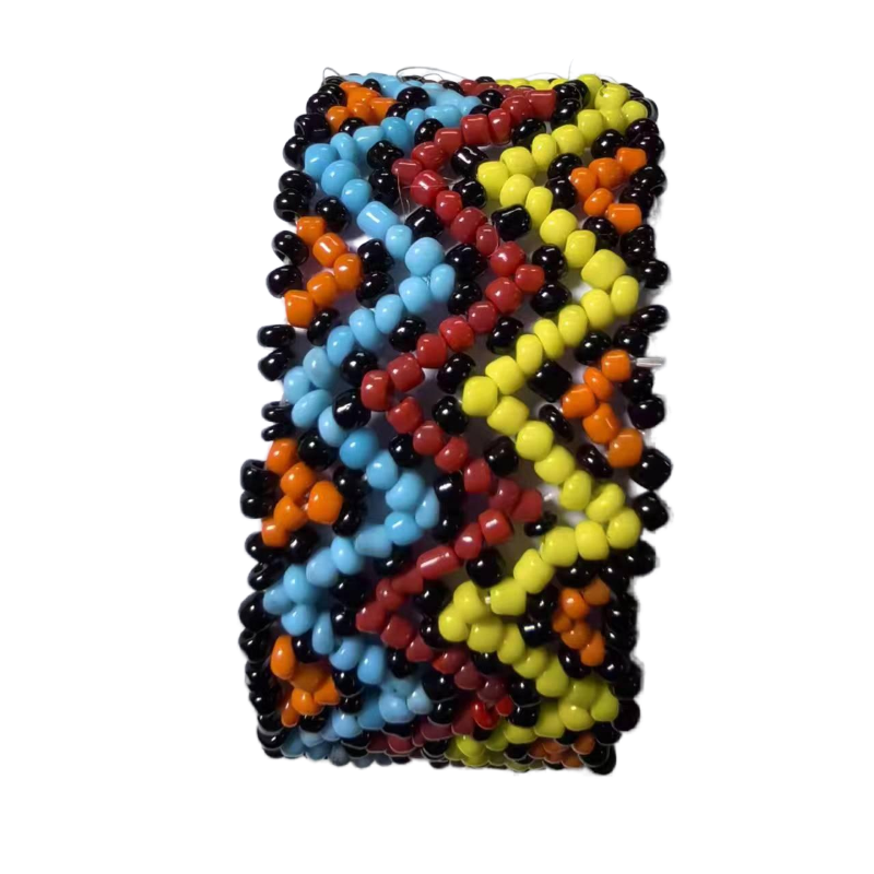 Hand beaded letter strap fashion beaded bag with beaded belt factory to undertake processing customization