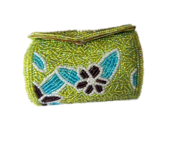 Factory direct sales of new fashion bead embroidered wallet card bag passport cover beaded purse   handbag  card bag 76