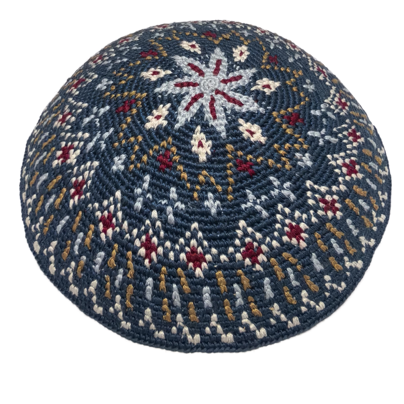 Factory custom fine knit Kippah, 100% cotton DMC hand-woven Kippah hat, DMC Kippah Yamaka Kippa Yarmulke skull hat