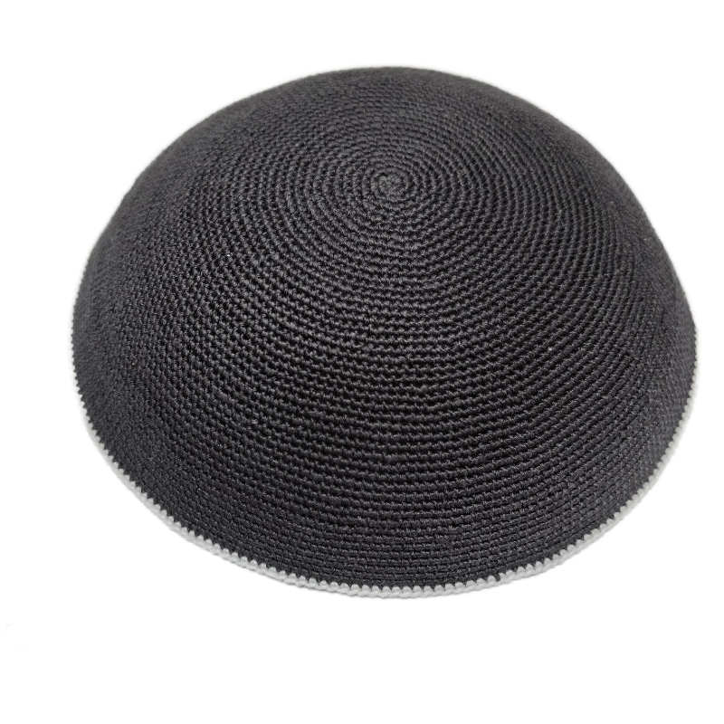 Factory custom fine knit Kippah, 100% cotton DMC hand-woven Kippah hat, DMC Kippah Yamaka Kippa Yarmulke skull hat