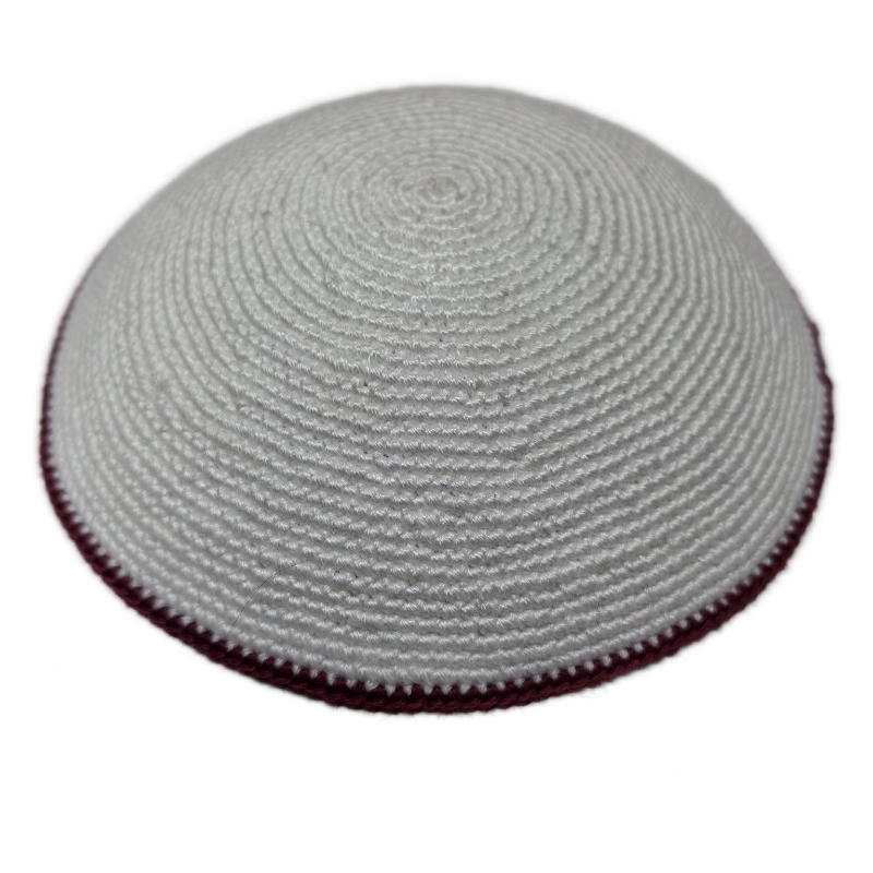Factory custom fine knit Kippah, 100% cotton DMC hand-woven Kippah hat, DMC Kippah Yamaka Kippa Yarmulke skull hat
