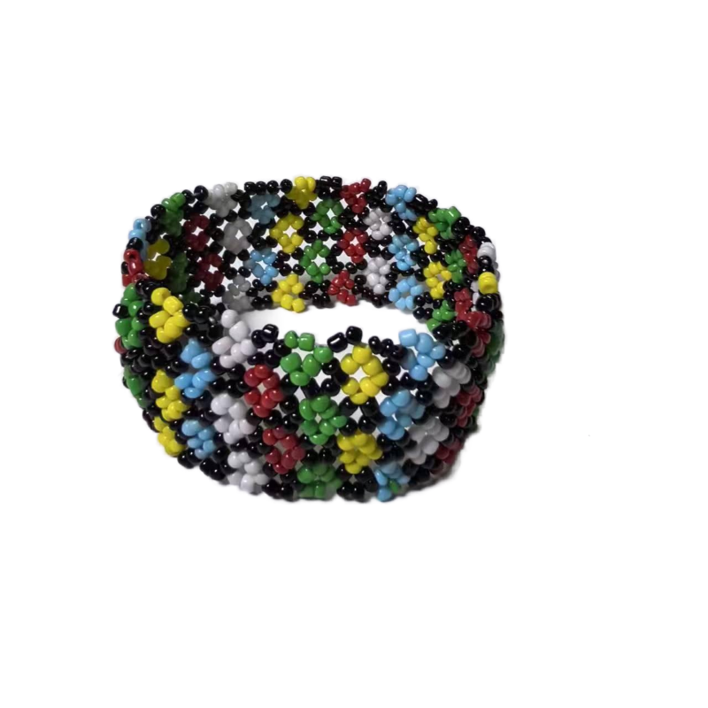 Hand beaded letter strap fashion beaded bag with beaded belt factory to undertake processing customization