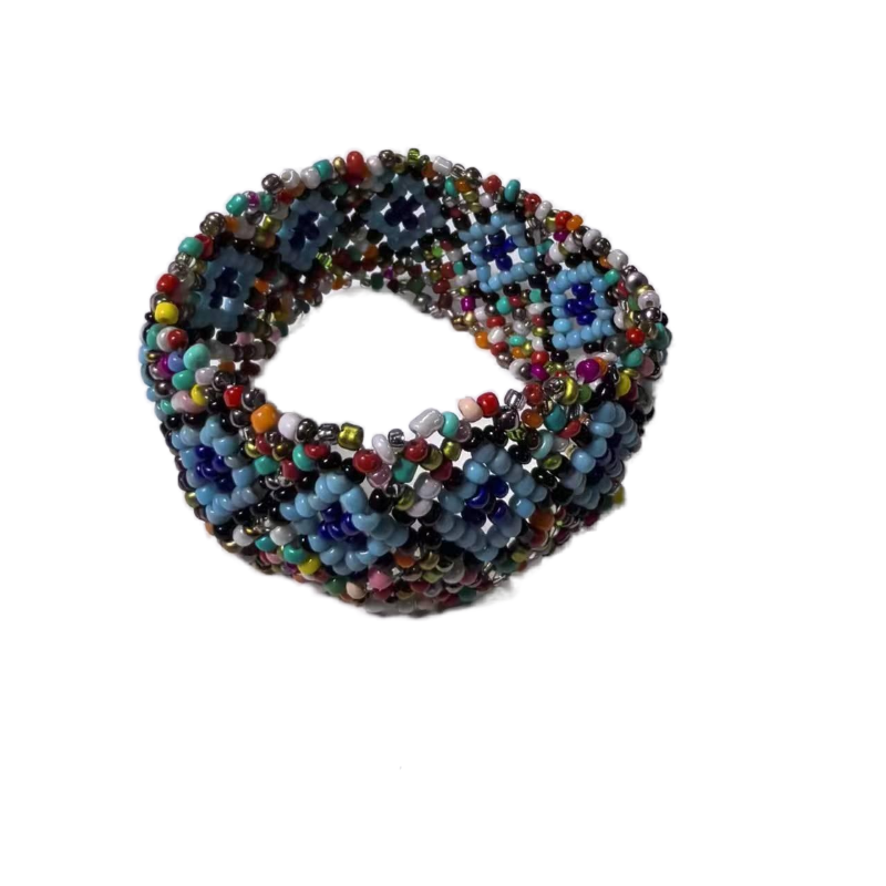 Hand beaded letter strap fashion beaded bag with beaded belt factory to undertake processing customization