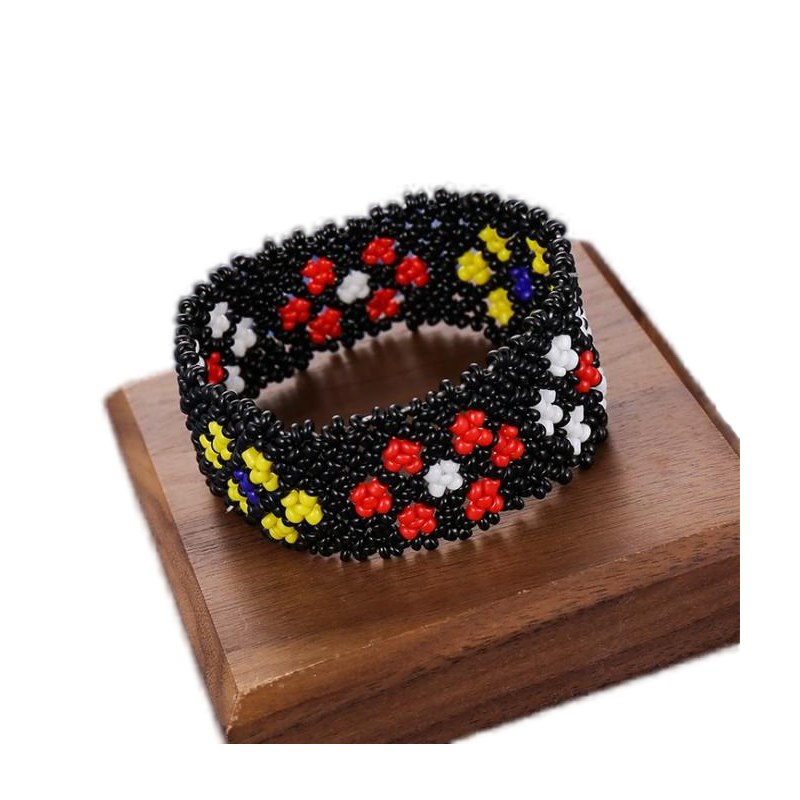 Hand beaded letter strap fashion beaded bag with beaded belt factory to undertake processing customization