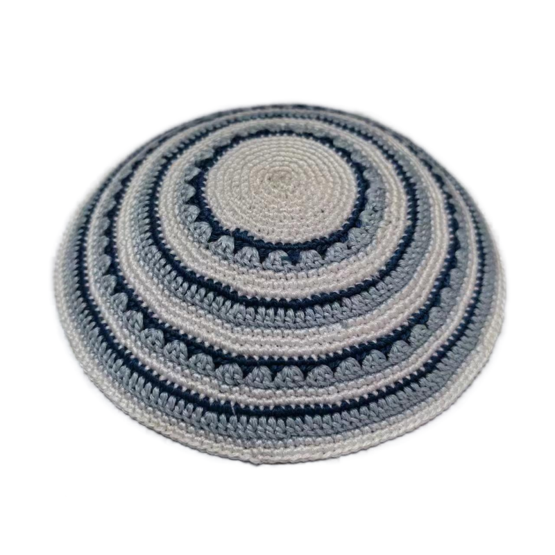 Factory custom fine knit Kippah, 100% cotton DMC hand-woven Kippah hat, DMC Kippah Yamaka Kippa Yarmulke skull hat