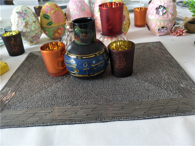 Factory Direct Selling Processing and Custom Beaded placemat Hand-Made Cup Matdishes Disc Pad Dinner Flag Table Mat Tea Table Mat