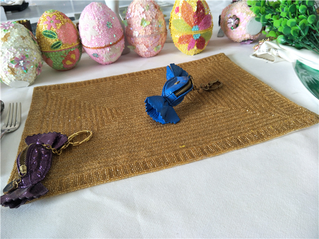 Factory Direct Selling Processing and Custom Beaded placemat Hand-Made Cup Matdishes Disc Pad Dinner Flag Table Mat Tea Table Mat