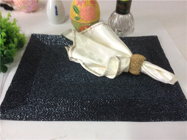Factory Direct Selling Processing and Custom Beaded placemat Hand-Made Cup Matdishes Disc Pad Dinner Flag Table Mat Tea Table Mat