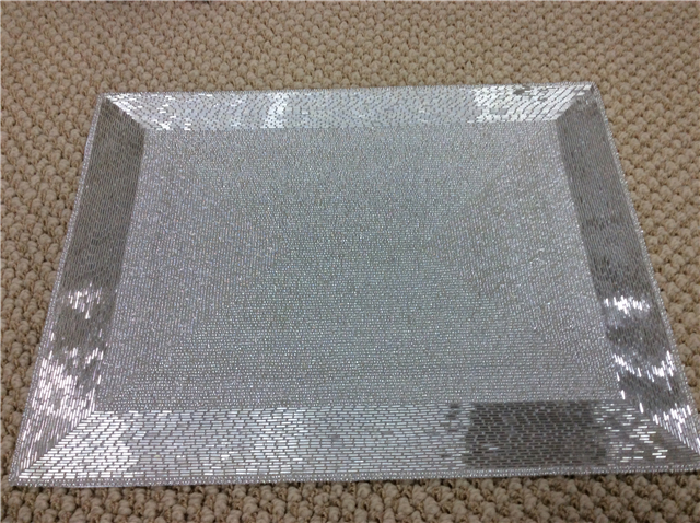 Factory Direct Selling Processing and Custom Beaded placemat Hand-Made Cup Matdishes Disc Pad Dinner Flag Table Mat Tea Table Mat