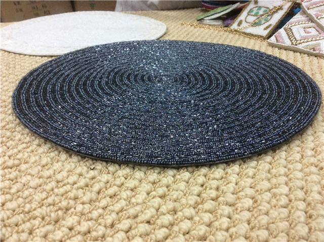 Factory Direct Selling Processing and Custom Beaded placemat Hand-Made Cup Matdishes Disc Pad Dinner Flag Table Mat Tea Table Mat