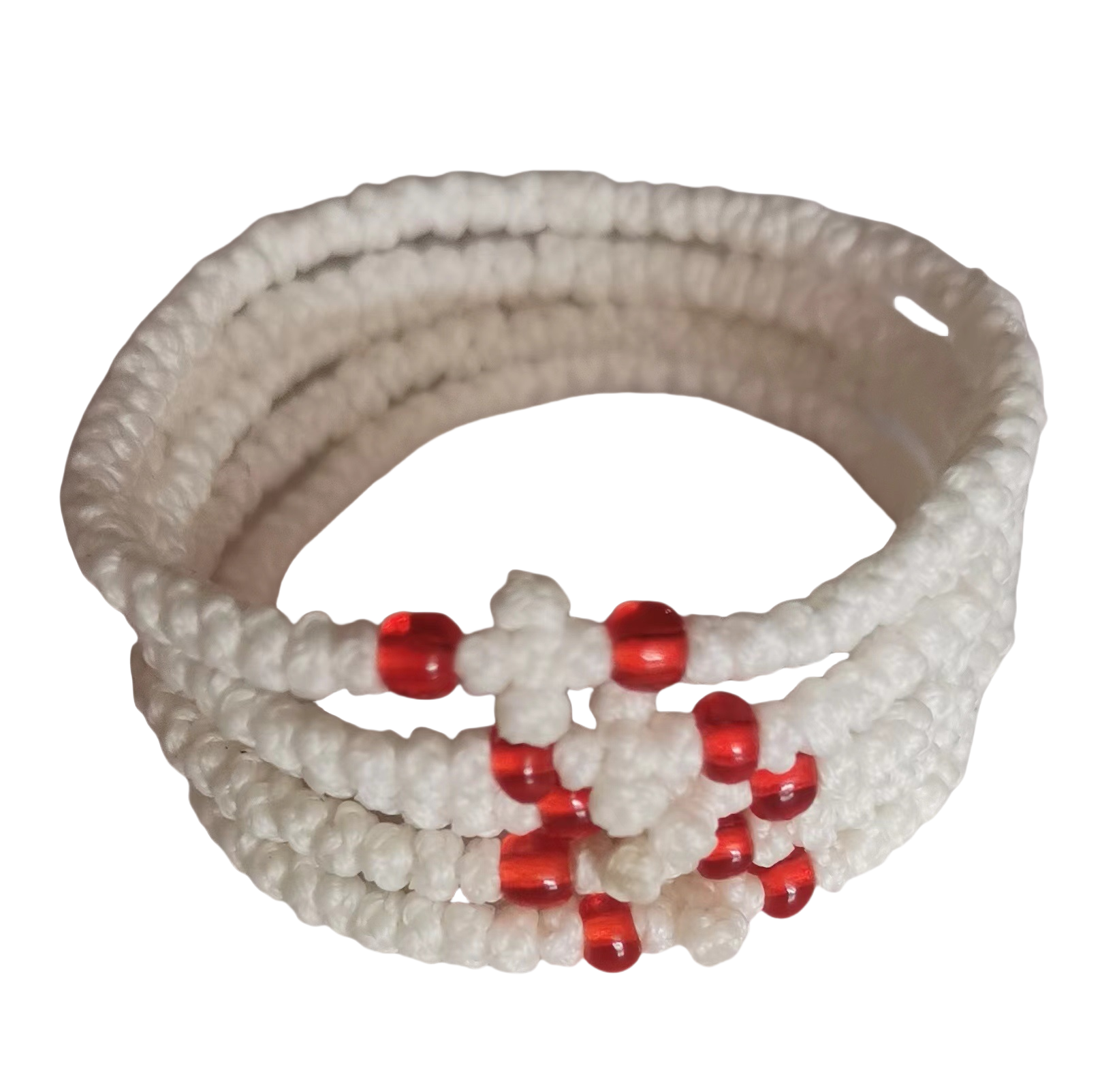 Komboskini bracelet prayer ropes Direct manufacturing from source factory Large stock supply ， Greek Prayer Rope Bracelet, ashen Cross Prayer Rope Komboskini With red Beads