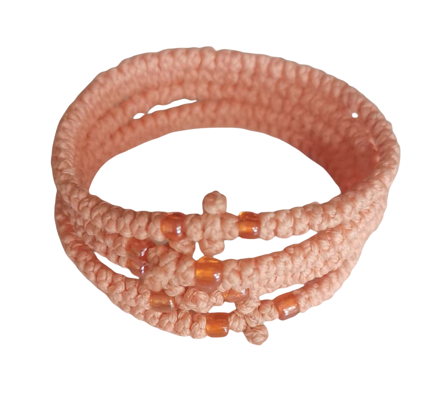 Komboskini bracelet prayer ropes Direct manufacturing from source factory Large stock supply ， Greek Prayer Rope Bracelet, pink Cross Prayer Rope Komboskini With pink Beads