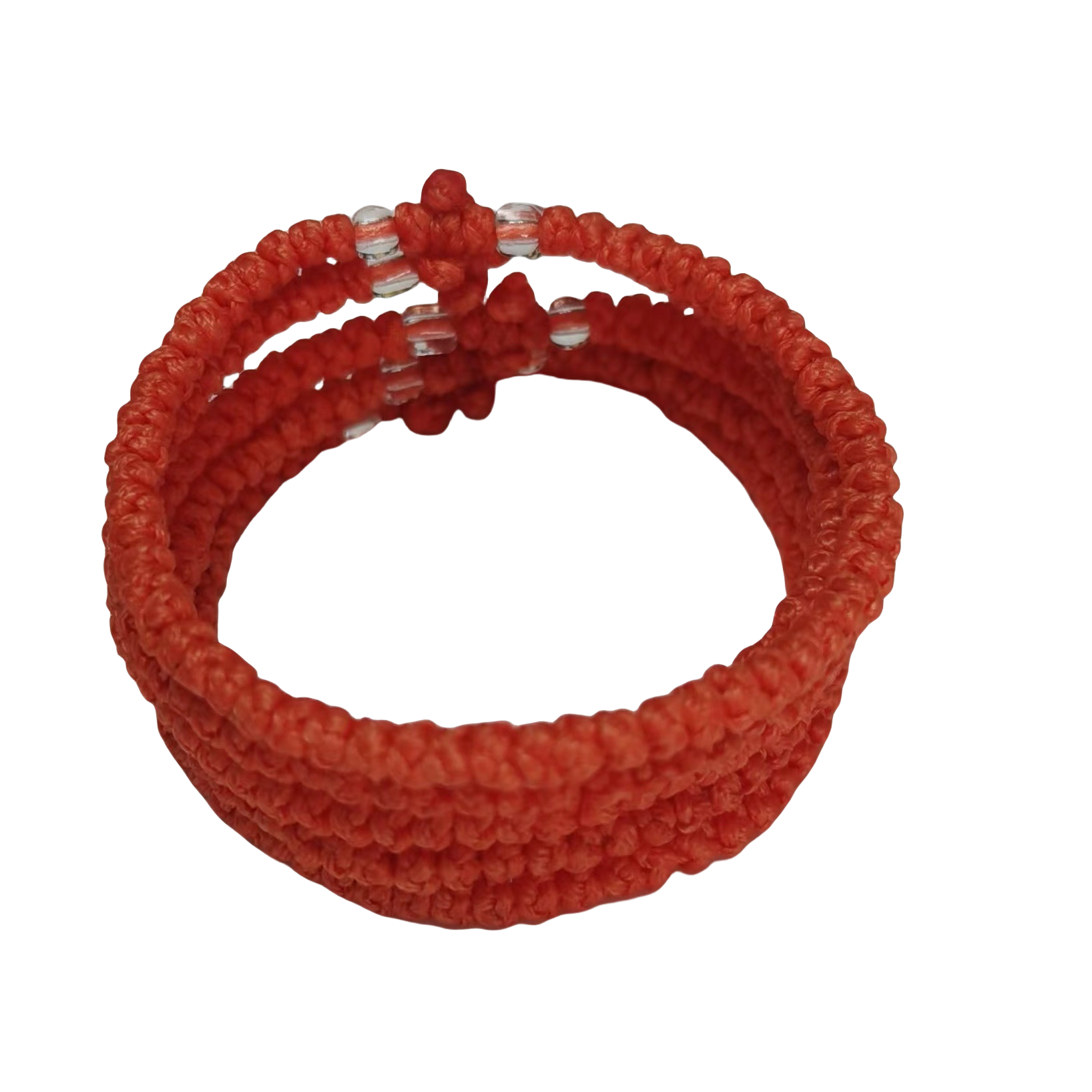 Komboskini bracelet prayer ropes Direct manufacturing from source factory Large stock supply ， Greek Prayer Rope Bracelet, dark redCross Prayer Rope Komboskini With dark red Beads