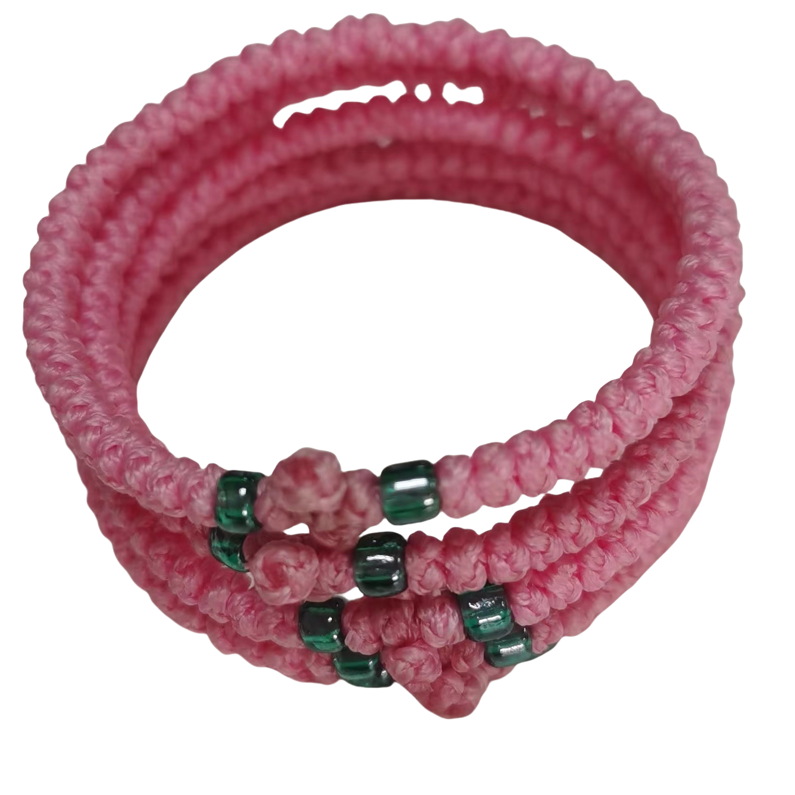 Komboskini bracelet prayer ropes Direct manufacturing from source factory Large stock supply ， Greek Prayer Rope Bracelet, pale red Cross Prayer Rope Komboskini With greenBeads