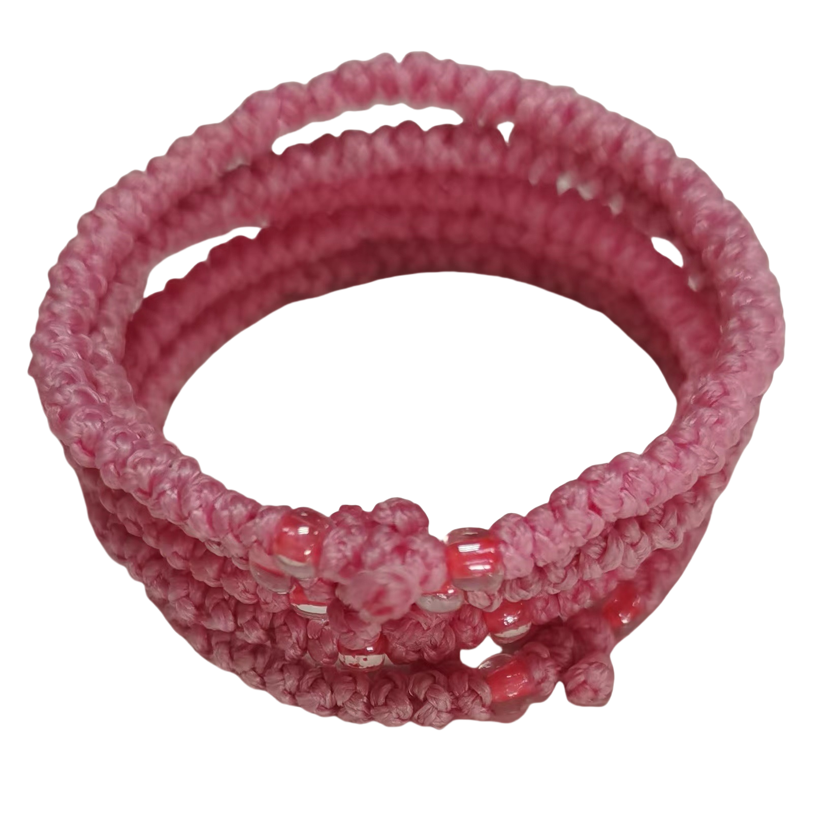 Komboskini bracelet prayer ropes Direct manufacturing from source factory Large stock supply ， Greek Prayer Rope Bracelet, pale red Cross Prayer Rope Komboskini With pale red Beads