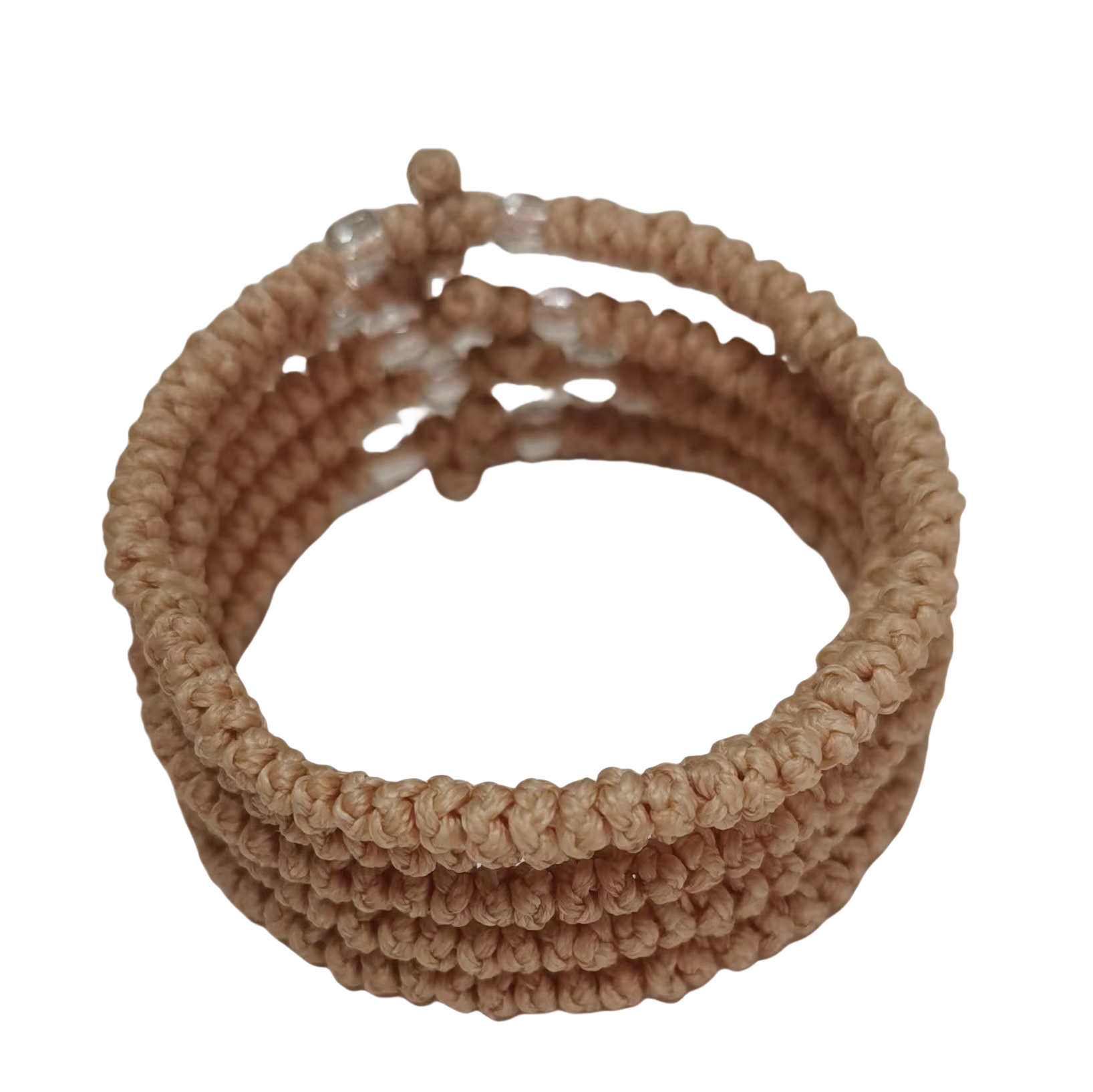 Komboskini bracelet prayer ropes Direct manufacturing from source factory Large stock supply ， Greek Prayer Rope Bracelet, brown Cross Prayer Rope Komboskini With transparent Beads
