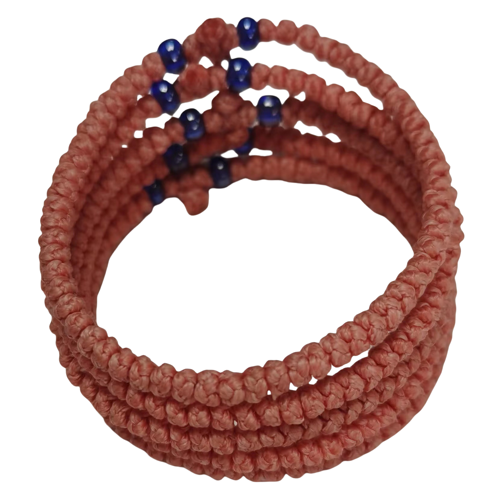 Komboskini bracelet prayer ropes Direct manufacturing from source factory Large stock supply ， Greek Prayer Rope Bracelet, pale red Cross Prayer Rope Komboskini With dark blue Beads