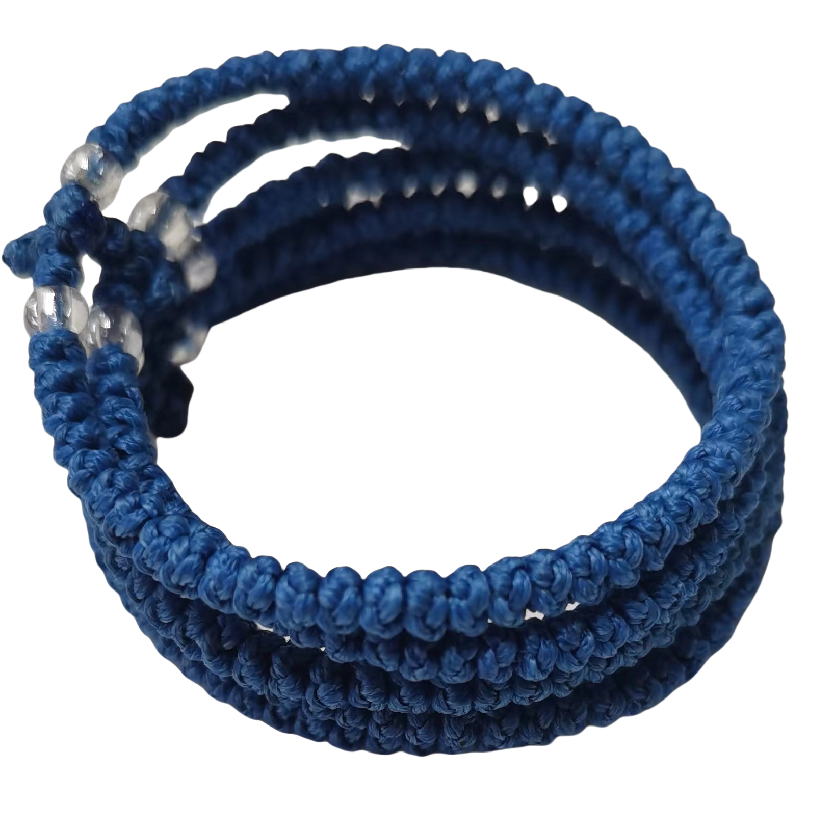 Komboskini bracelet prayer ropes Direct manufacturing from source factory Large stock supply ， Greek Prayer Rope Bracelet, dark blue Cross Prayer Rope Komboskini With transparent Beads