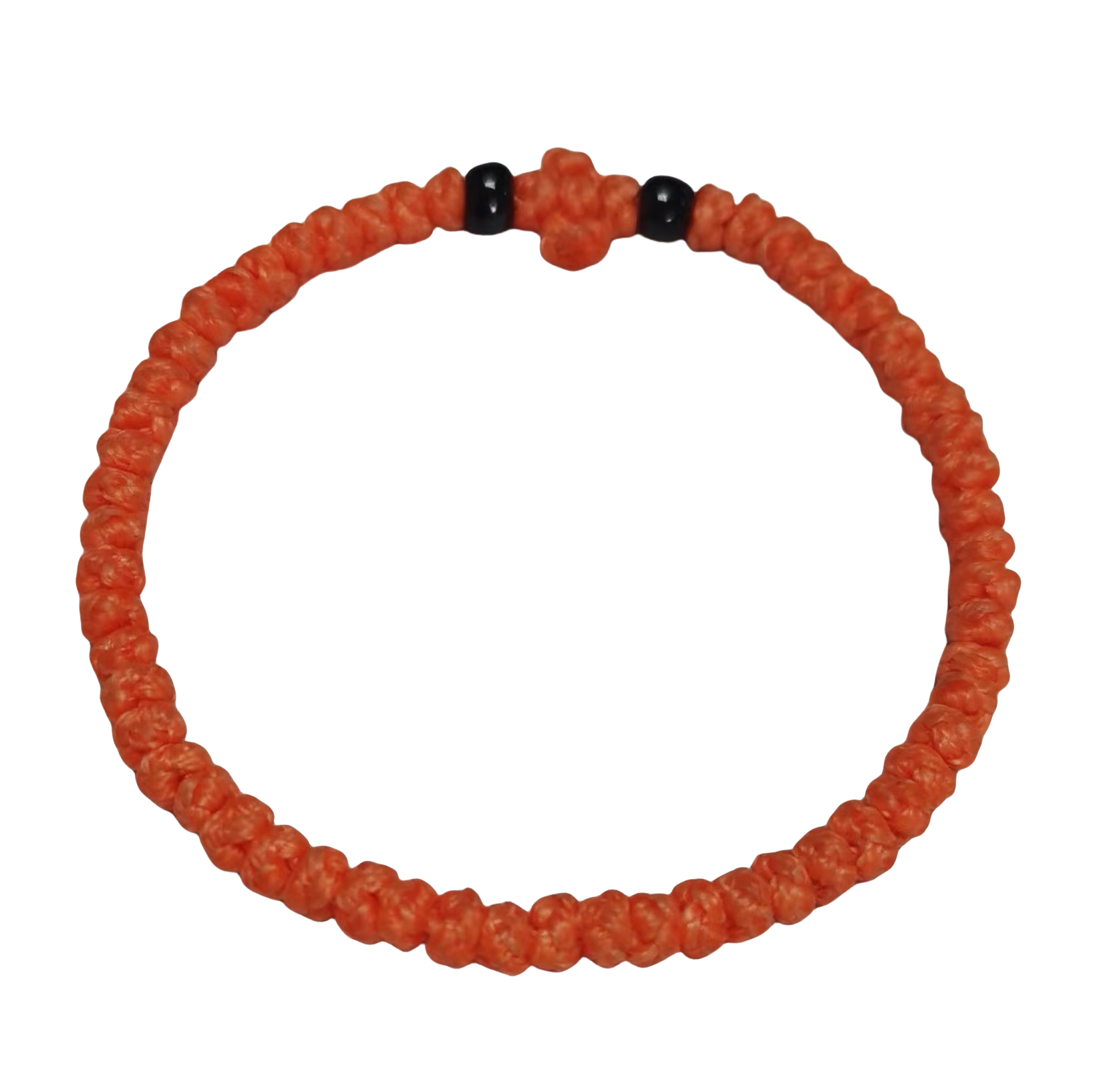 Komboskini bracelet prayer ropes Direct manufacturing from source factory Large stock supply ， Greek Prayer Rope Bracelet, tangerine Cross Prayer Rope Komboskini With black Beads