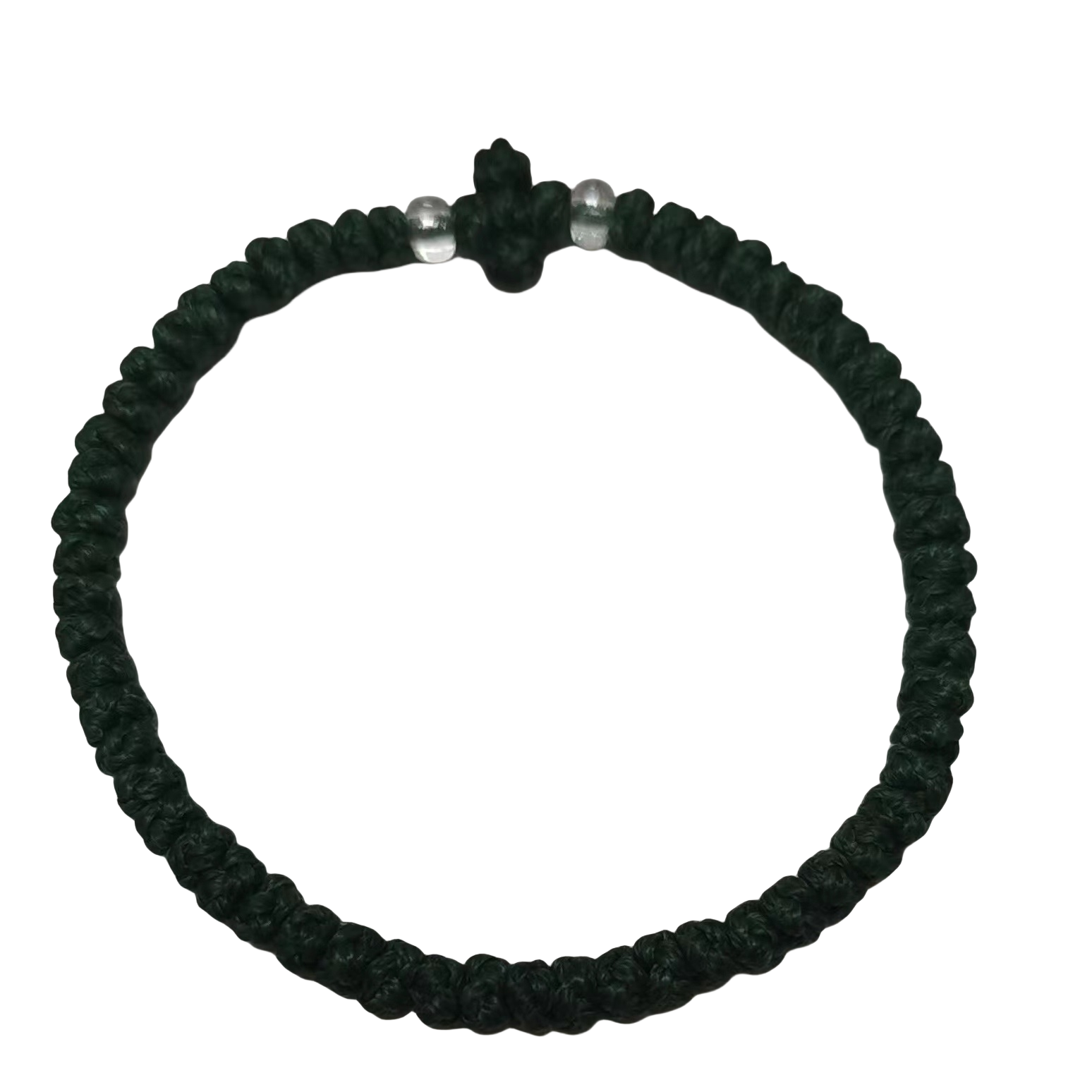 Komboskini bracelet prayer ropes Direct manufacturing from source factory Large stock supply ， Greek Prayer Rope Bracelet, Black Cross Prayer Rope Komboskini With transparent  Beads