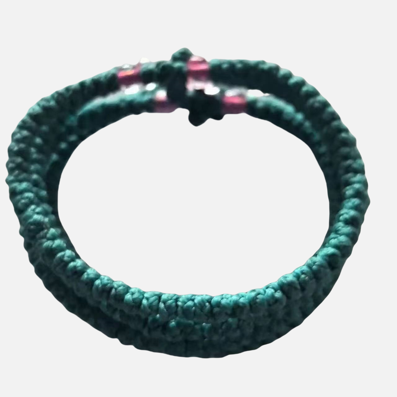 Komboskini bracelet prayer ropes Direct manufacturing from source factory Large stock supply ， Greek Prayer Rope Bracelet, green Cross Prayer Rope Komboskini With Pink Beads