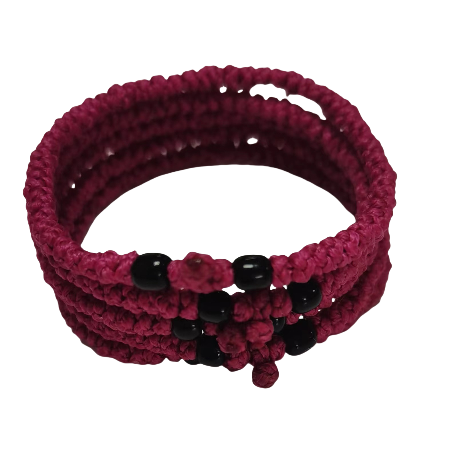 Komboskini bracelet prayer ropes Direct manufacturing from source factory Large stock supply ， Greek Prayer Rope Bracelet, dark red Cross Prayer Rope Komboskini With black Beads