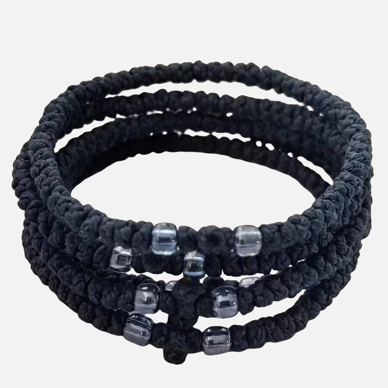 Komboskini bracelet prayer ropes Direct manufacturing from source factory Large stock supply ， Greek Prayer Rope Bracelet, dark blue Cross Prayer Rope Komboskini With wathet Beads