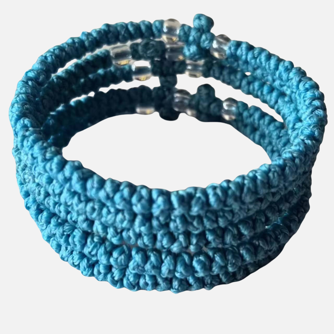 Komboskini bracelet prayer ropes Direct manufacturing from source factory Large stock supply ， Greek Prayer Rope Bracelet, lake blue Cross Prayer Rope Komboskini With transparent Beads