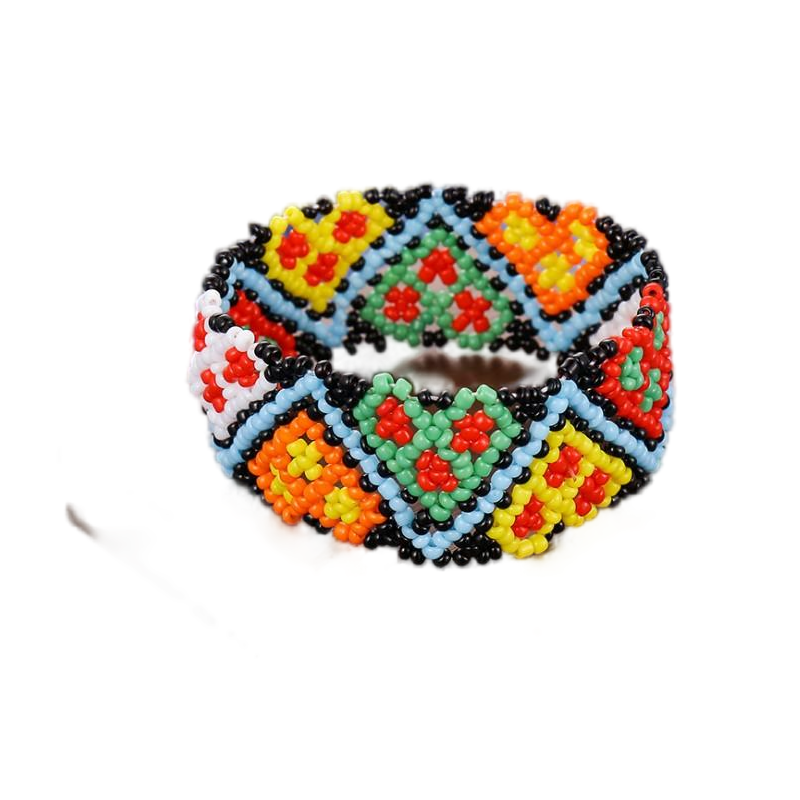 Hand beaded letter strap fashion beaded bag with beaded belt factory to undertake processing customization