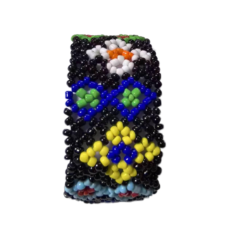 Hand beaded letter strap fashion beaded bag with beaded belt factory to undertake processing customization