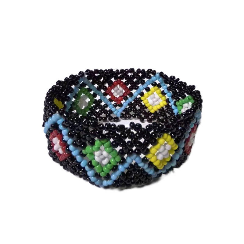 Hand beaded letter strap fashion beaded bag with beaded belt factory to undertake processing customization