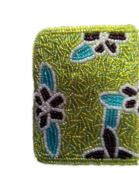 Factory direct sales of new fashion bead embroidered wallet card bag passport cover beaded purse   handbag  card bag 87
