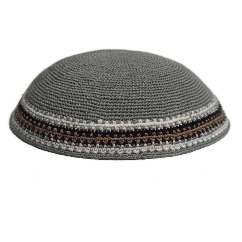 Factory custom fine colorful knit Kippah, 100% cotton DMC hand-woven Kippah hat, DMC Kippah Yamaka Kippa Yarmulke skull hat