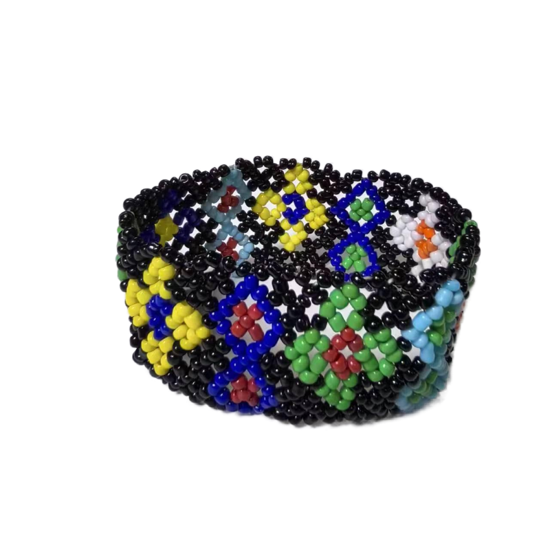 Hand beaded letter strap fashion beaded bag with beaded belt factory to undertake processing customization